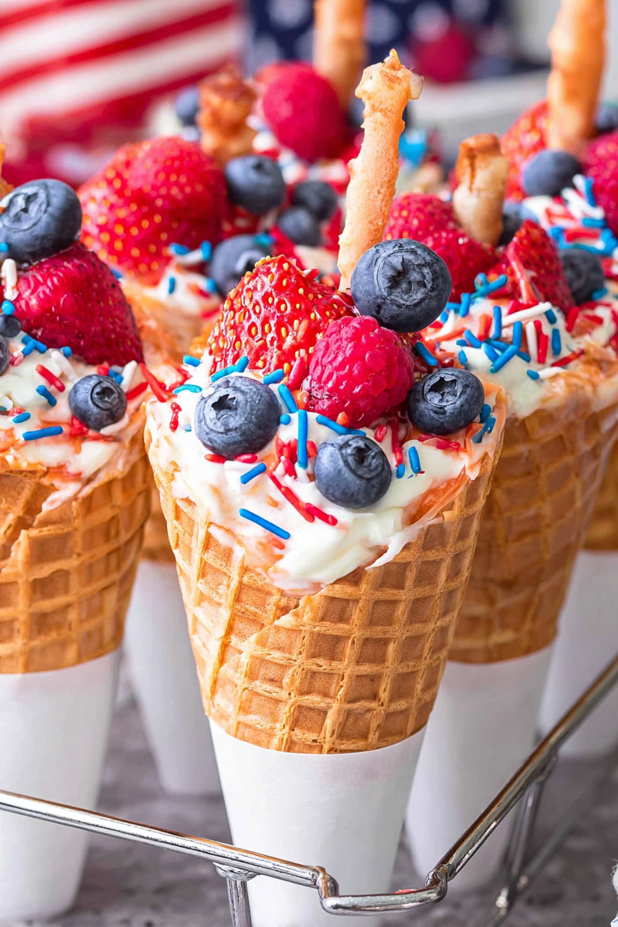 4th of July Waffle Cones image 2