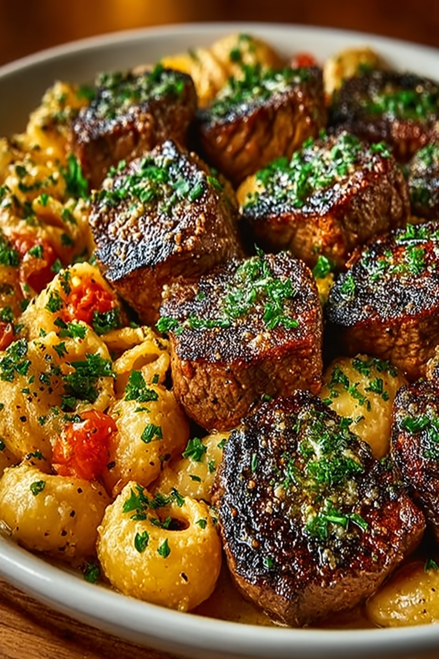 Cajun Steak Bites with Cheesy Garlic Mussels image 2