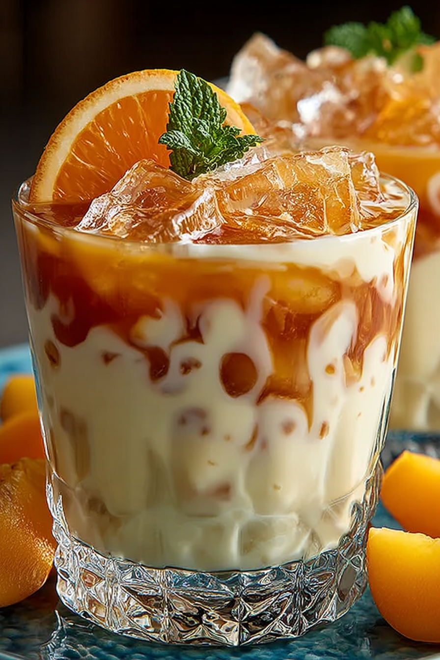 Peach & Cream White Russian Cocktail image 2