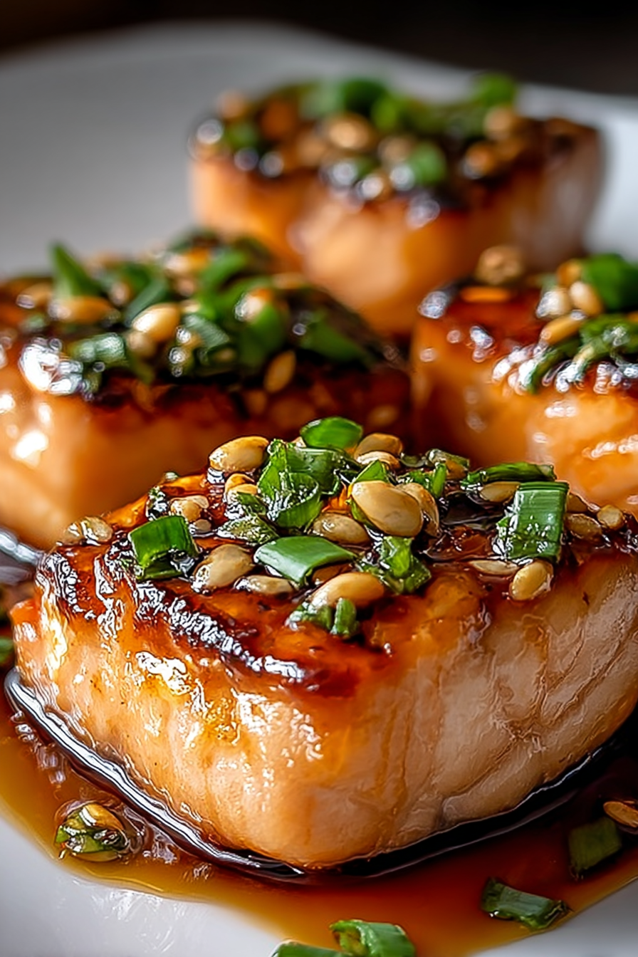 Easy Crispy Honey Garlic Glazed Salmon Recipe image 2