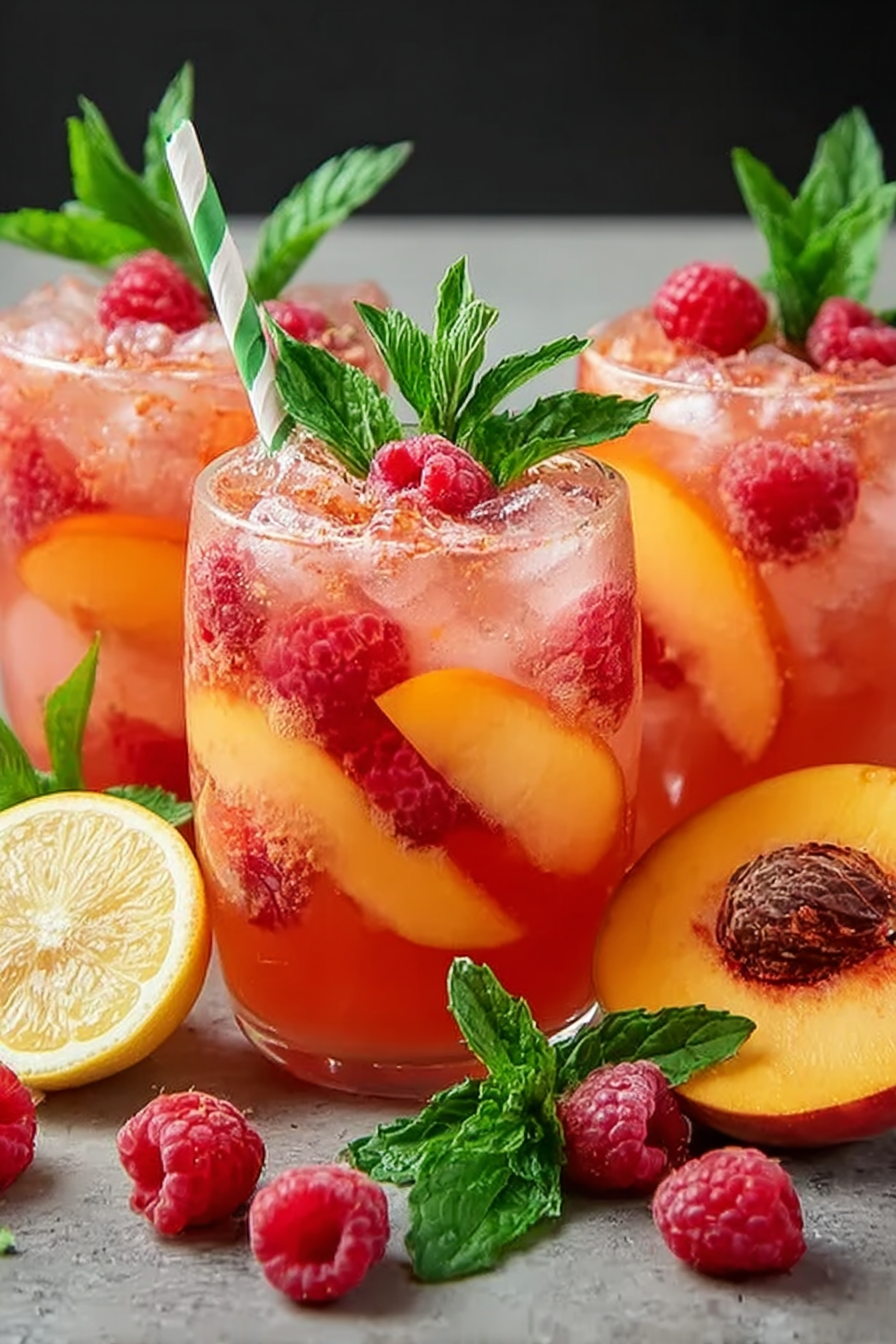 Raspberry Peach Lemonade image 2