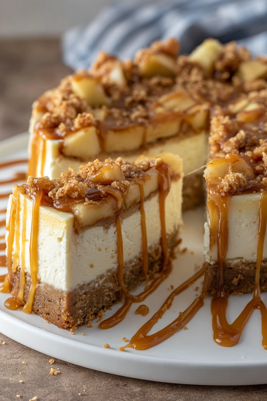 Salted Caramel Apple Pie Cheesecake image 2