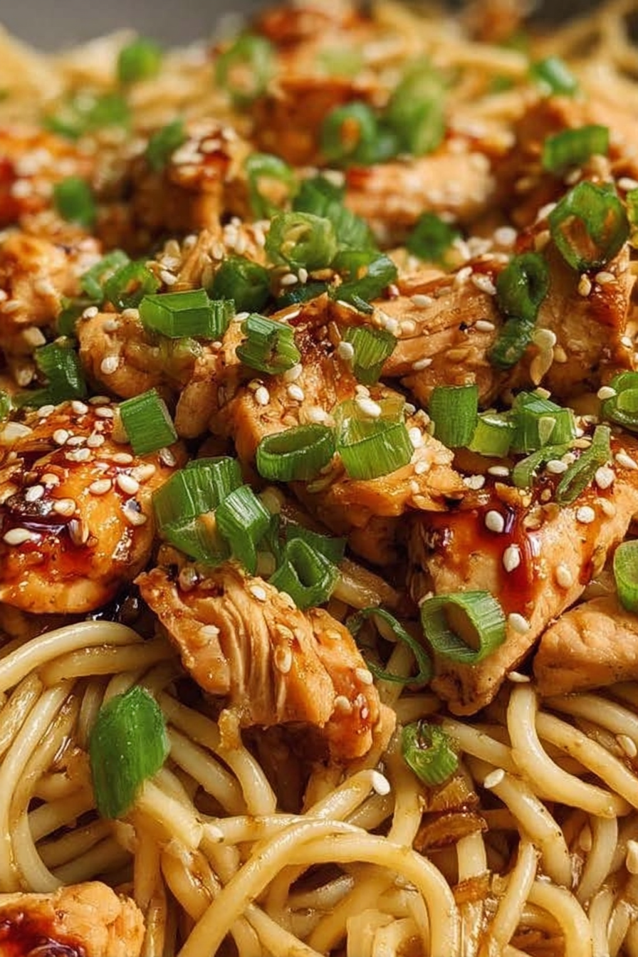 Sticky Garlic Chicken Noodles image 2