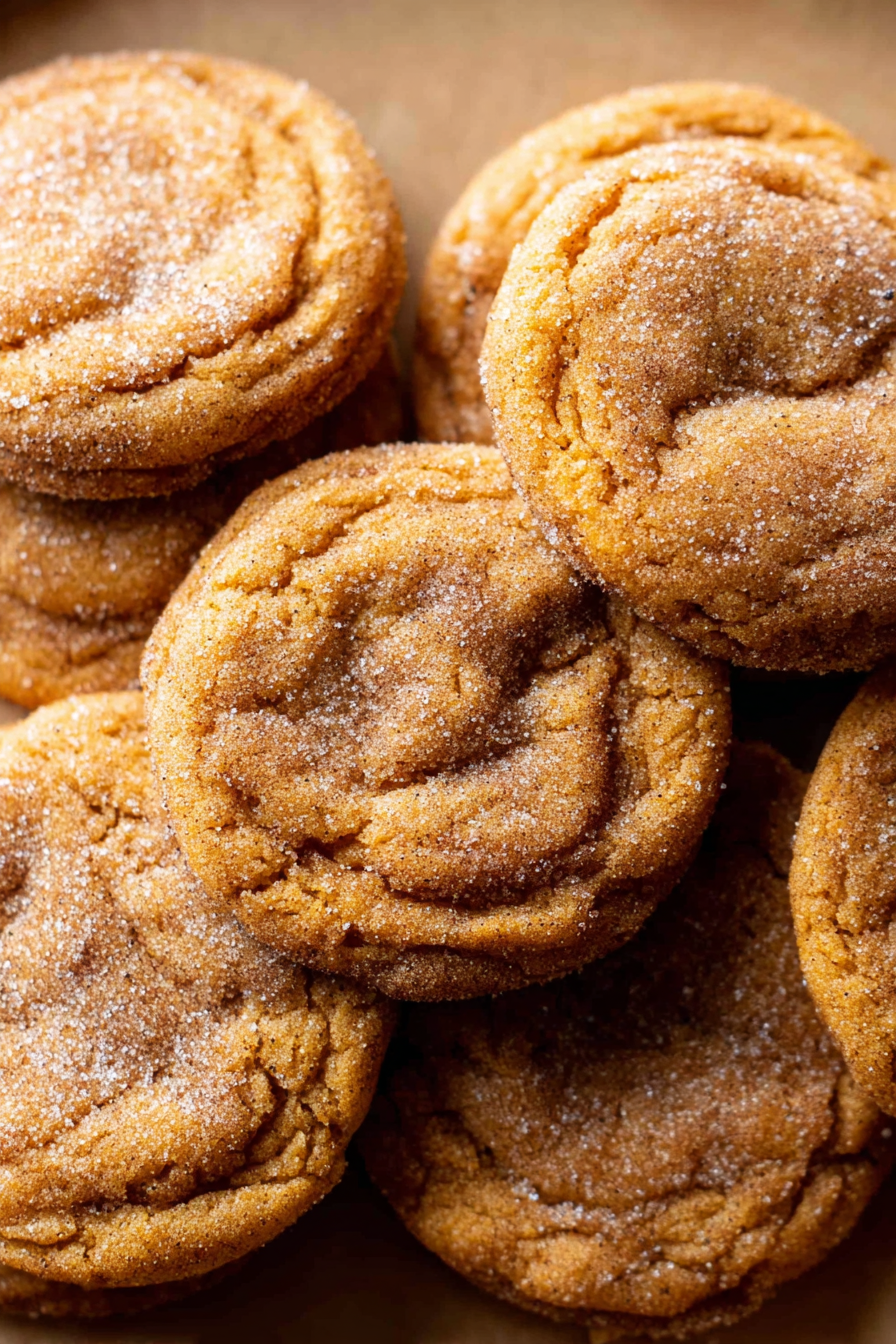Chewy Pumpkin Snickerdoodle Cookies image 2