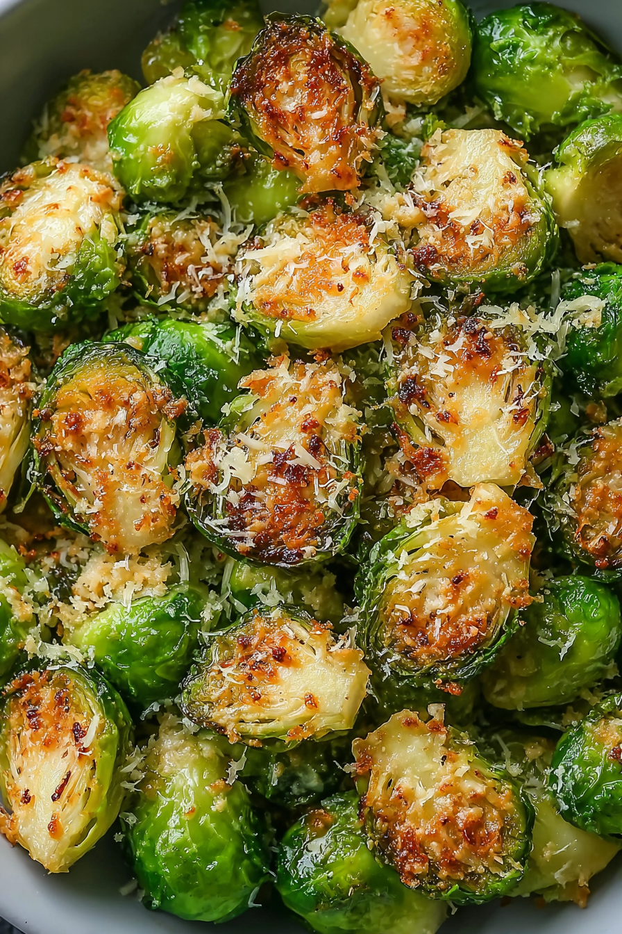 Crispy Garlic Parmesan Brussels Sprouts image 2