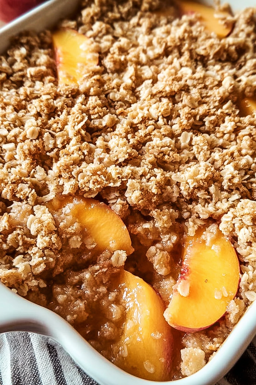 Old-fashioned Peach Crisp image 2