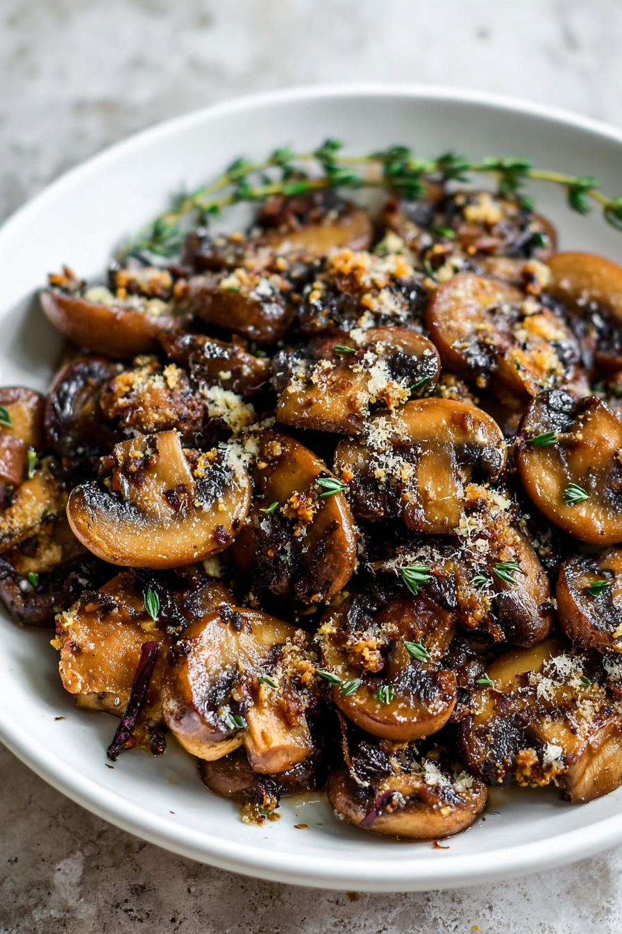 Parmesan Sauteed Garlic Mushrooms image 2