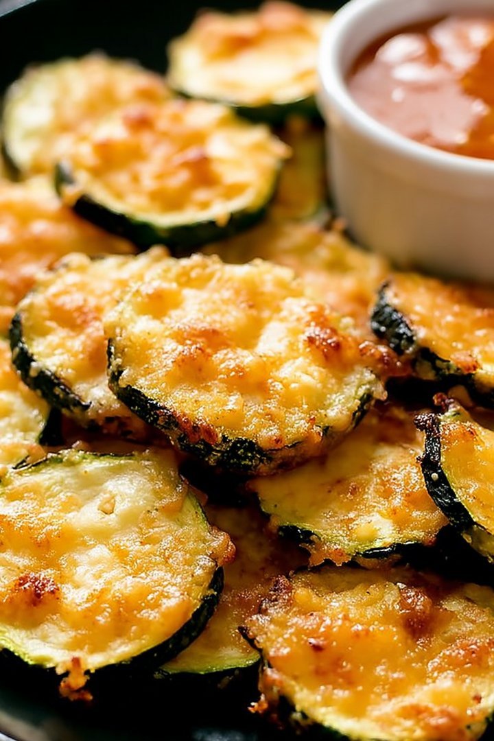 Air Fryer 2 Ingredient Parmesan Zucchini Crisps image 2