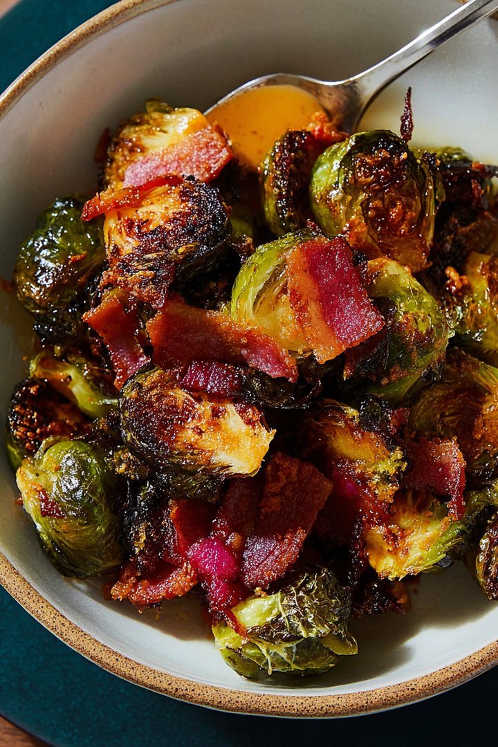 Crispy Fried Maple Turkey beef beef bacon Brussels Sprouts image 2