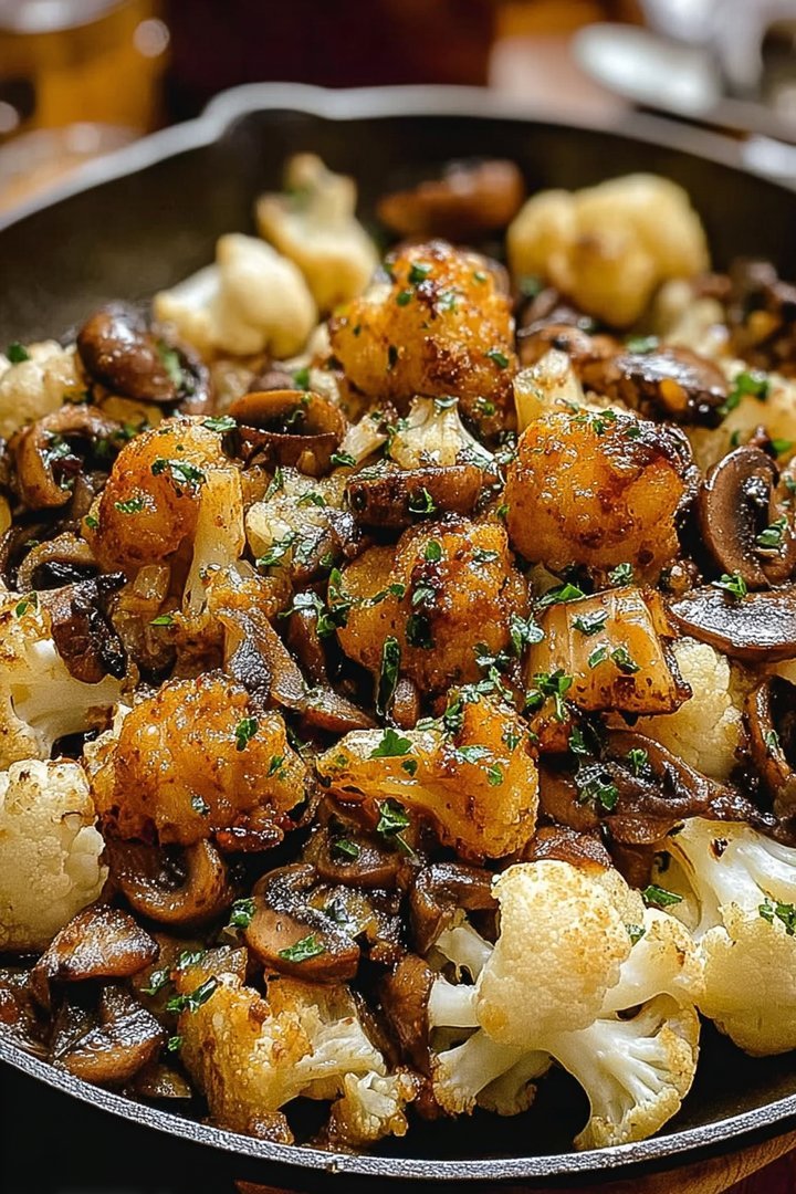 Garlic Mushrooms Cauliflower Skillet: A Simple Delight image 2